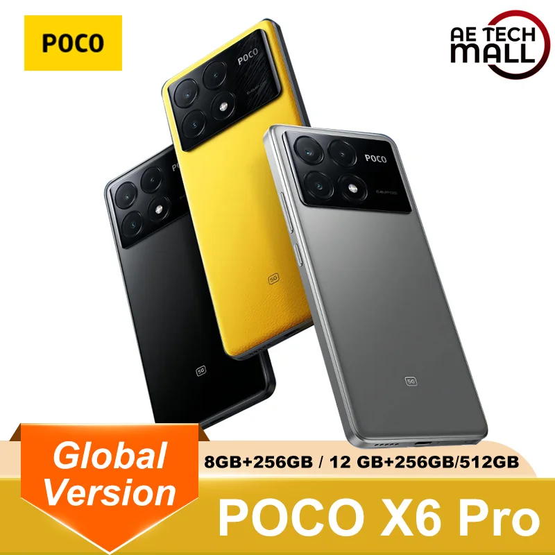 ۷ι  POCO X6 Pro 5G Ʈ, 6.67 ġ CrystalRes 1.5K Flow AMOLED DotDisplay, MTK 8300-Ultra Mali-G615 GPU, 5000mAh